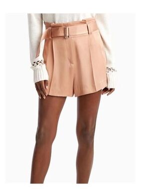 A.L.C. High-Rise Belted Rose Gold Women's Tailored Shorts/6/ NWT